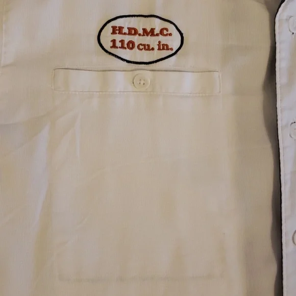 Harley Davidson, Large Mens Racing Performance Button-down short sleeve shirt - Picture 4 of 8